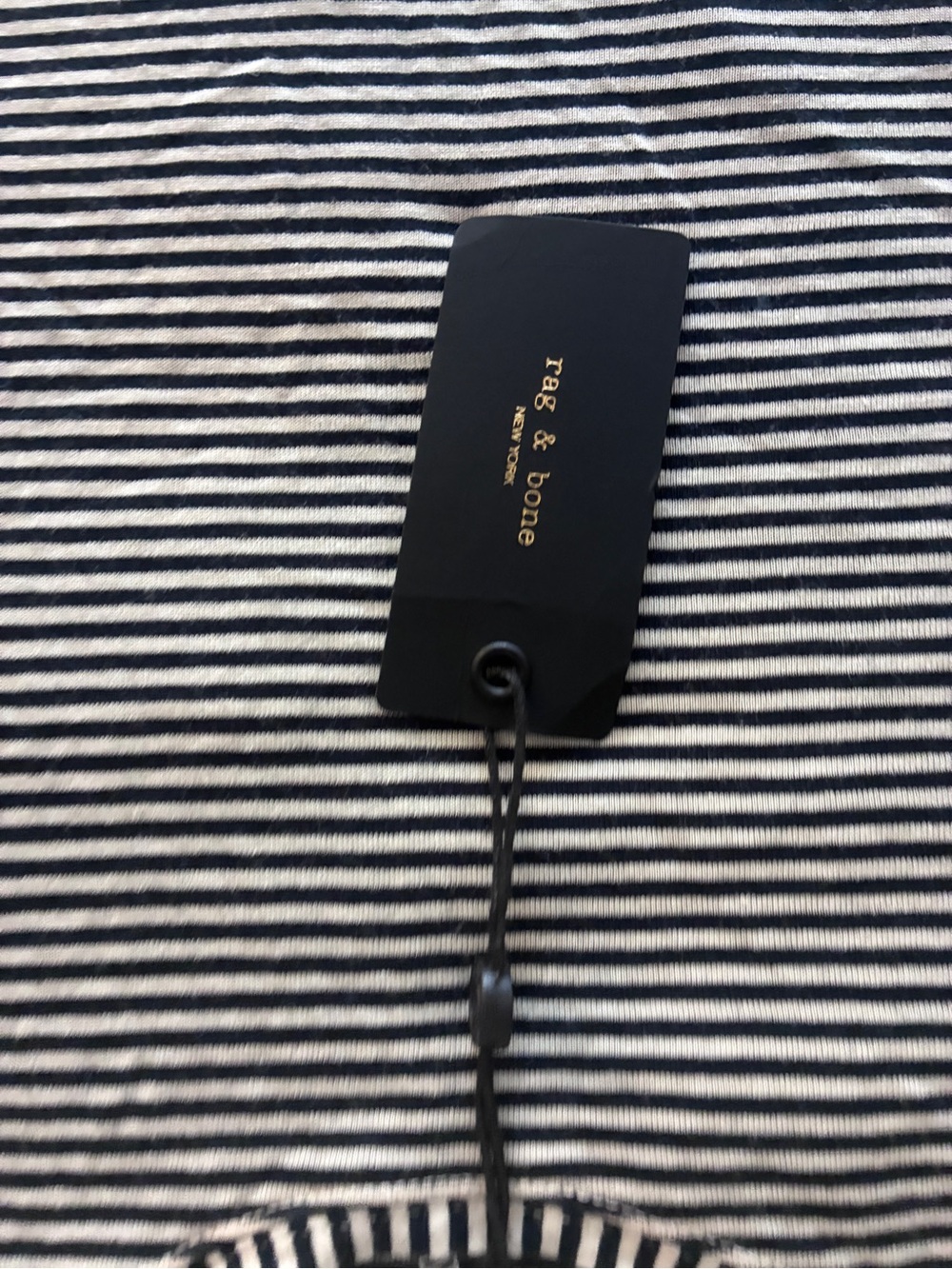 rag & bone Women's Navy and White Striped Short Sleeve Tee NWT 
Make an offer!